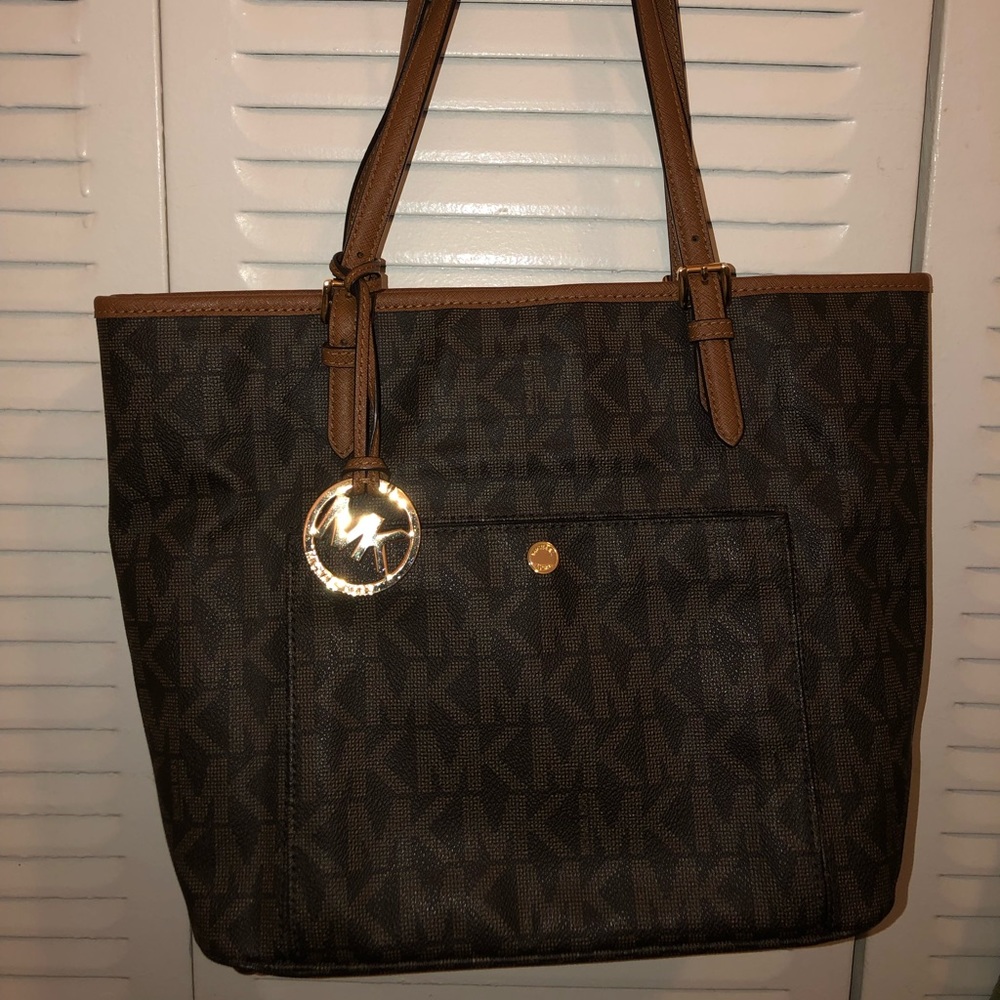 Michael Kors monogram tote bag